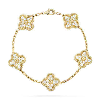 [BLUE TEARS]CLOVER 5 MOTIF PIETERSITE BRACELET COLLECTION