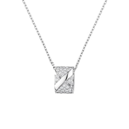 [BLUE TEARS]LIENS EVIDENCE DIAMOND PAVED NECKLACE