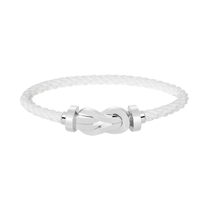 [BLUE TEARS]CHANCE LARGE 8 FIGURE BUCKLE NO DIAMOND BRACELET SILVER