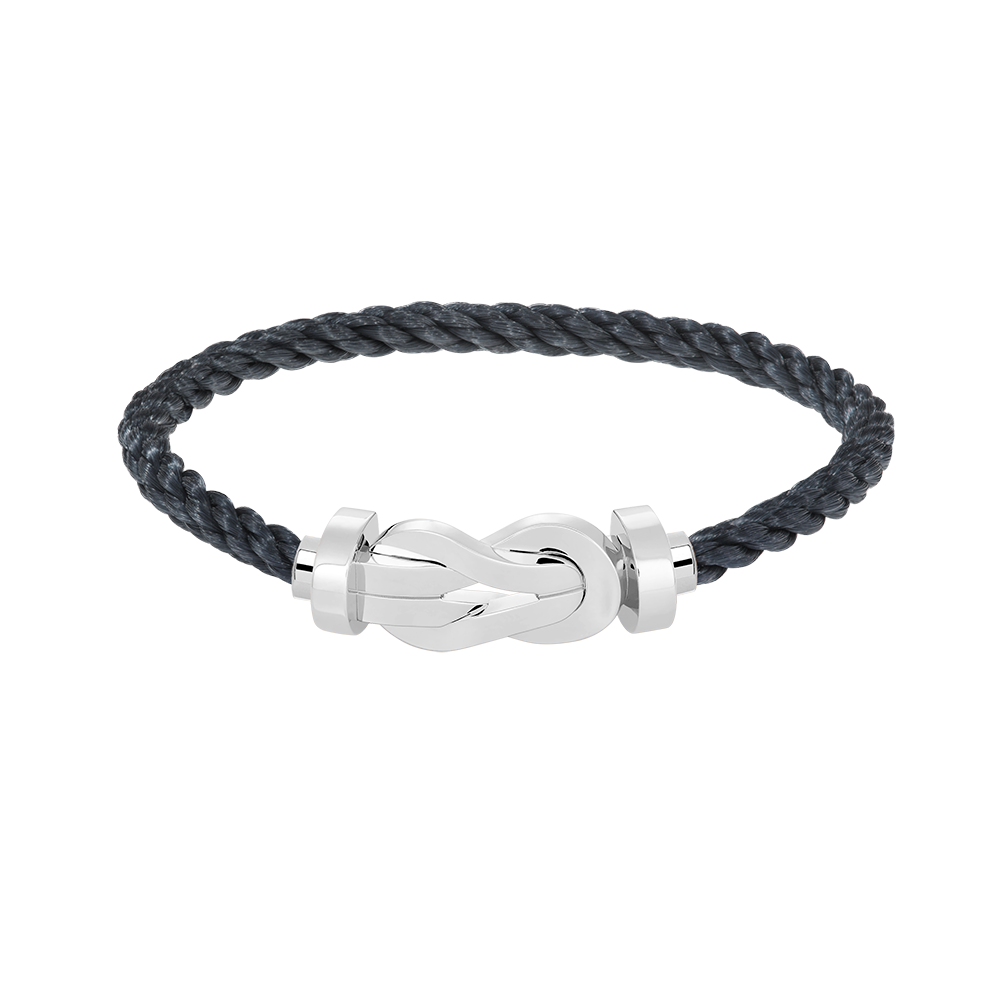 [BLUE TEARS]CHANCE LARGE 8 FIGURE BUCKLE NO DIAMOND BRACELET SILVER