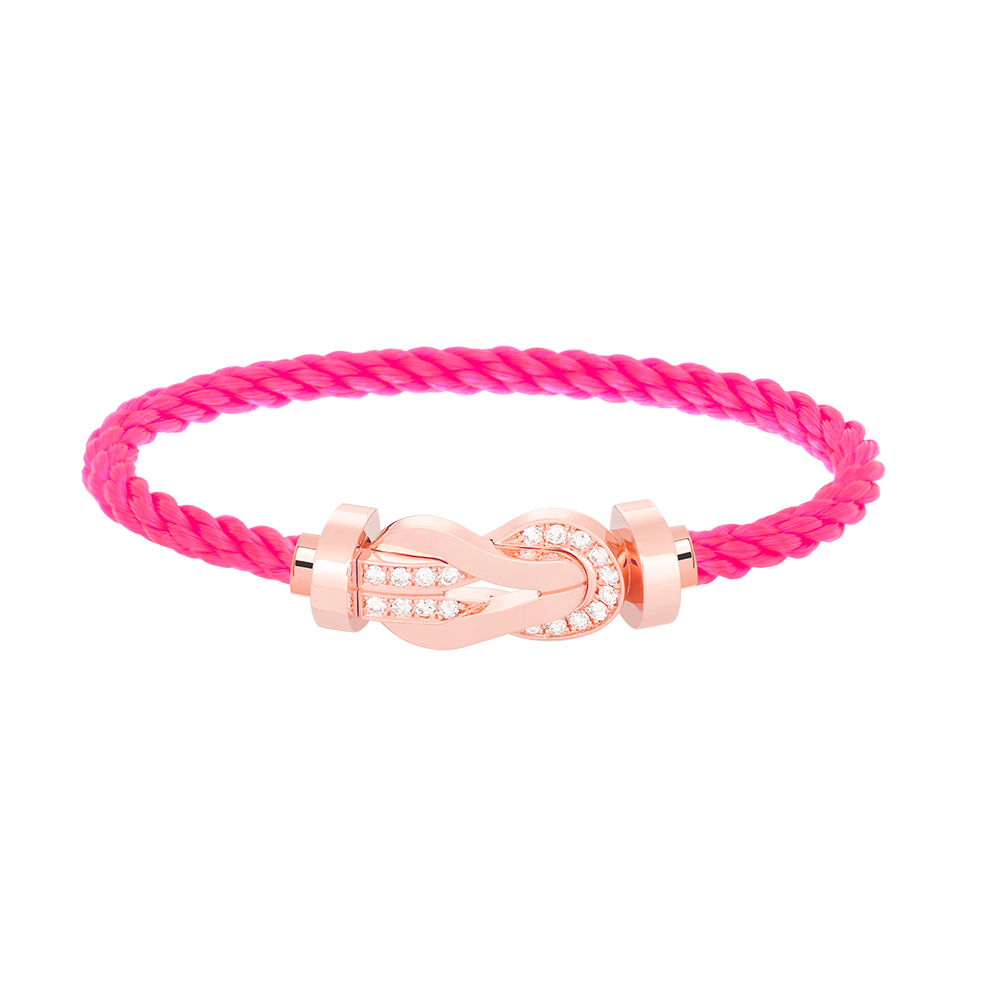 [BLUETRÄNEN]CHANCE GROSSES 8-FACH-SCHNALLE HALBDIAMANTARMBAND ROSÉGOLD