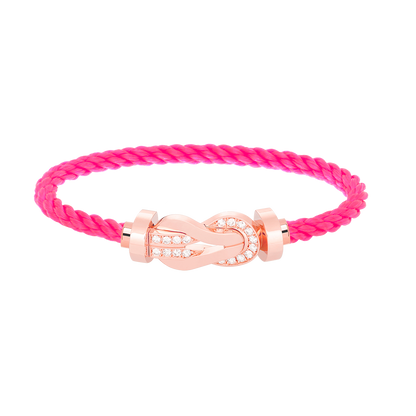 [BLUETRÄNEN]CHANCE GROSSES 8-FACH-SCHNALLE HALBDIAMANTARMBAND ROSÉGOLD