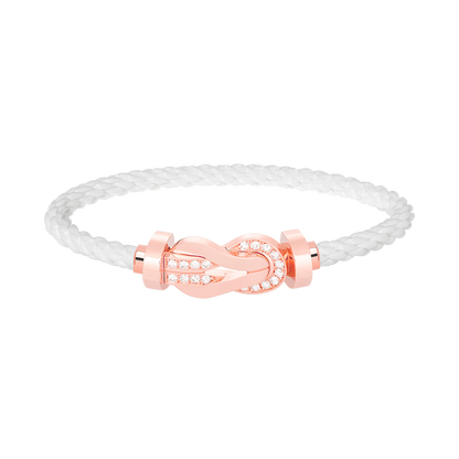 [BLUETRÄNEN]CHANCE GROSSES 8-FACH-SCHNALLE HALBDIAMANTARMBAND ROSÉGOLD