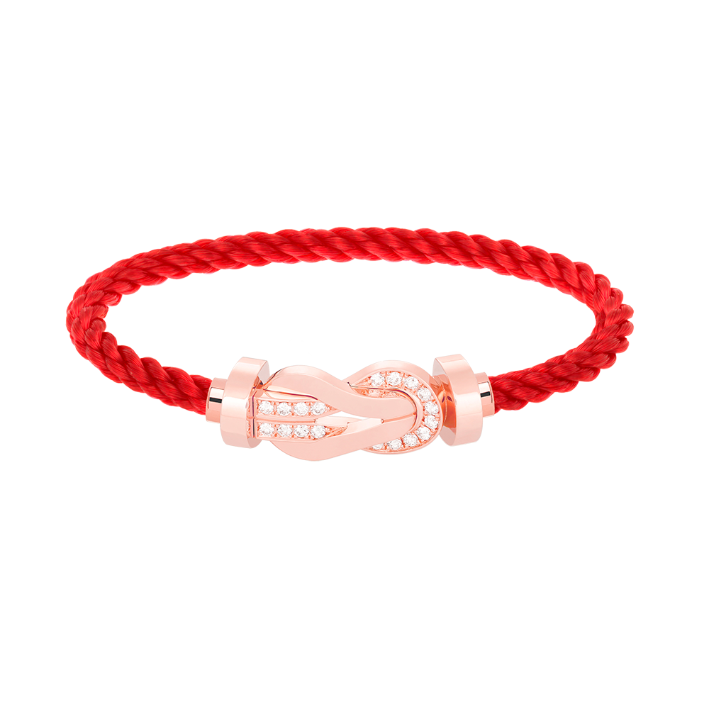 [BLUETRÄNEN]CHANCE GROSSES 8-FACH-SCHNALLE HALBDIAMANTARMBAND ROSÉGOLD