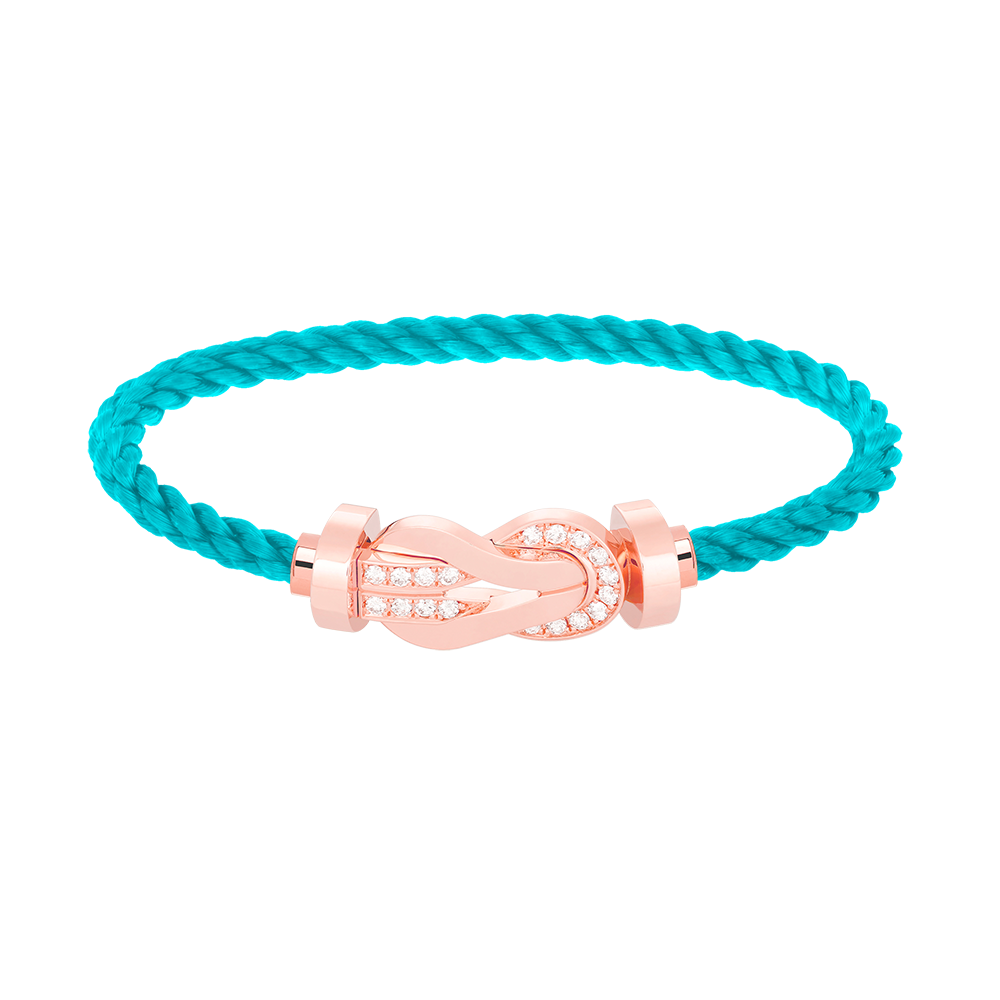 [BLUETRÄNEN]CHANCE GROSSES 8-FACH-SCHNALLE HALBDIAMANTARMBAND ROSÉGOLD