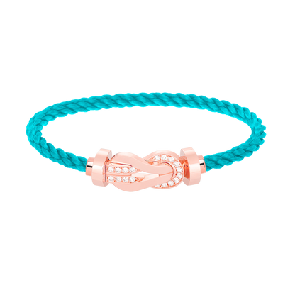 [BLUETRÄNEN]CHANCE GROSSES 8-FACH-SCHNALLE HALBDIAMANTARMBAND ROSÉGOLD