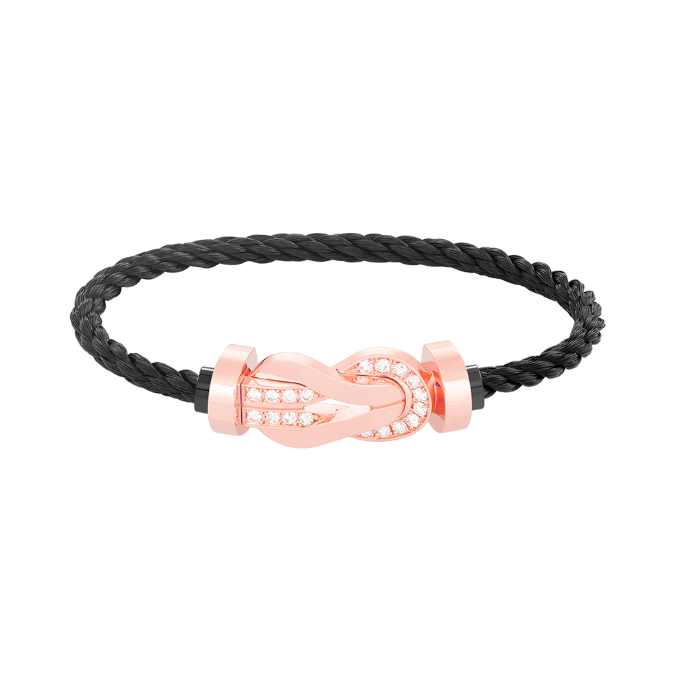 [BLUETRÄNEN]CHANCE GROSSES 8-FACH-SCHNALLE HALBDIAMANTARMBAND ROSÉGOLD
