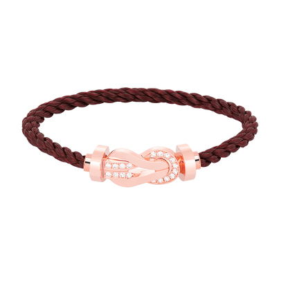 [BLUETRÄNEN]CHANCE GROSSES 8-FACH-SCHNALLE HALBDIAMANTARMBAND ROSÉGOLD