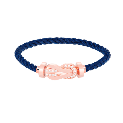 [BLUETRÄNEN]CHANCE GROSSES 8-FACH-SCHNALLE HALBDIAMANTARMBAND ROSÉGOLD