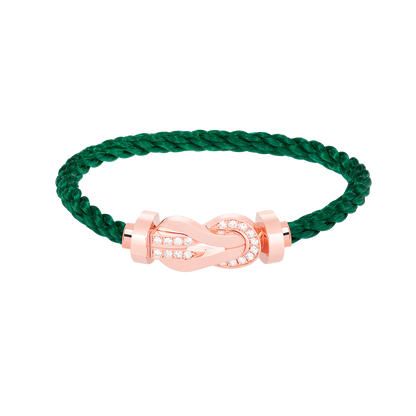 [BLUETRÄNEN]CHANCE GROSSES 8-FACH-SCHNALLE HALBDIAMANTARMBAND ROSÉGOLD