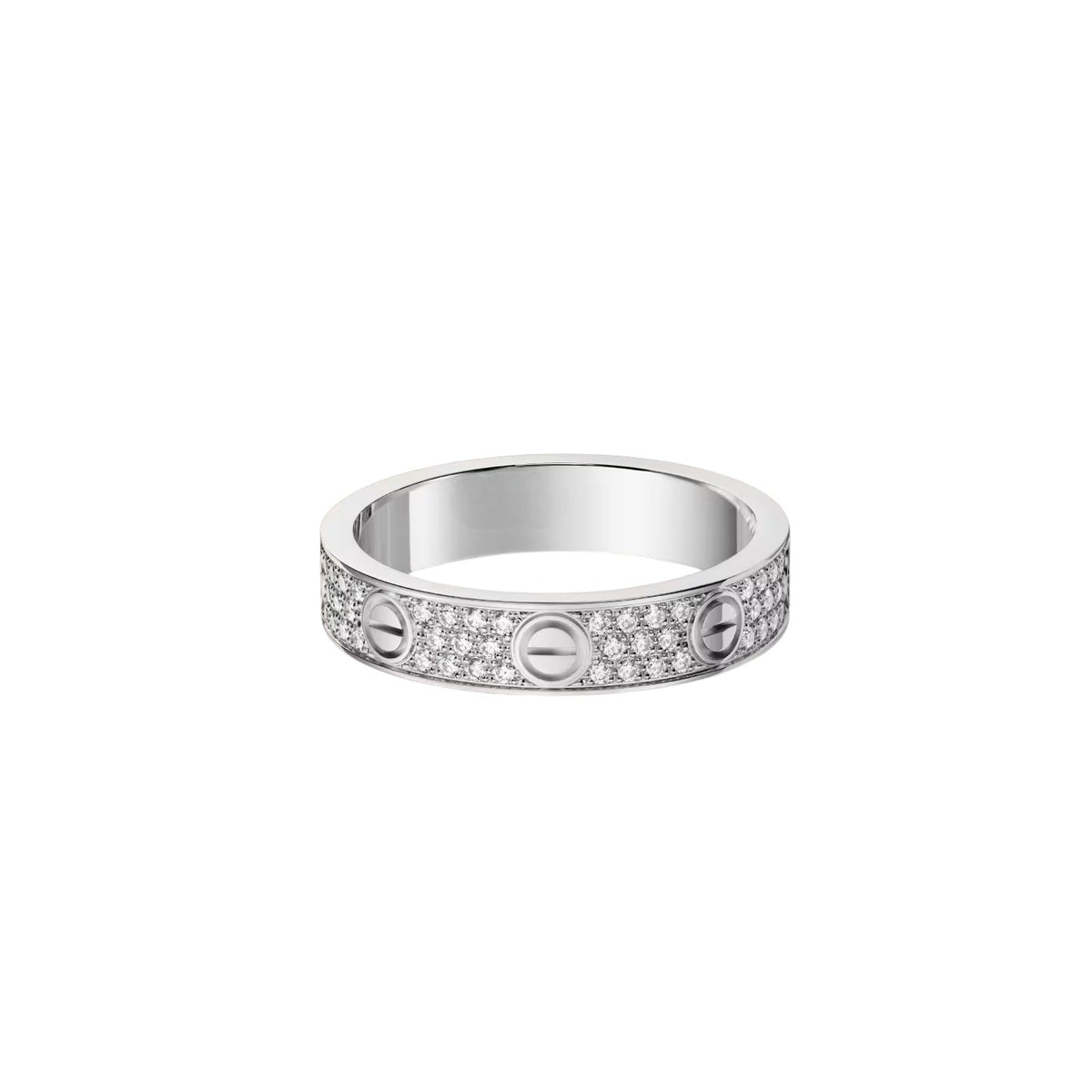 [Blue Tears Jewelry]LOVE RING 4.0MM DIAMOND PAVED