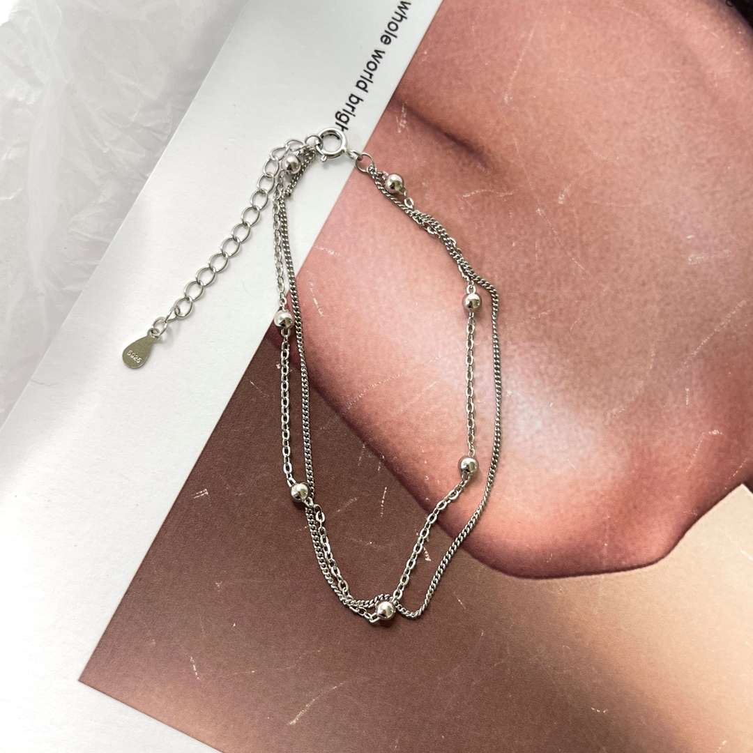 [Nova Jewelry]Delicate Bead Double Layer Bracelet