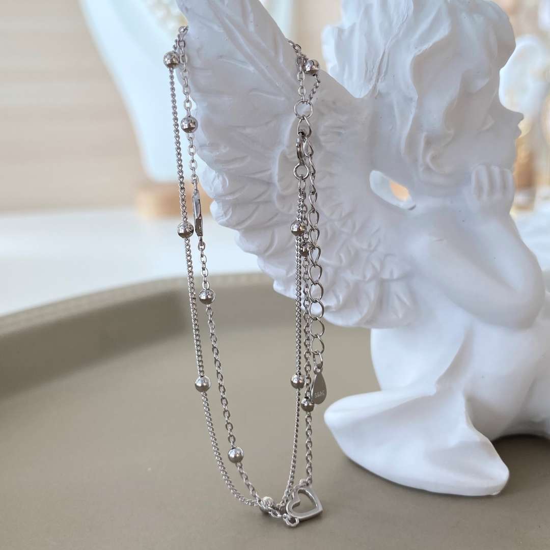 [Nova Jewelry]Dainty Double Layer Love Heart Bracelet
