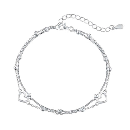 [Nova Jewelry]Dainty Double Layer Love Heart Bracelet