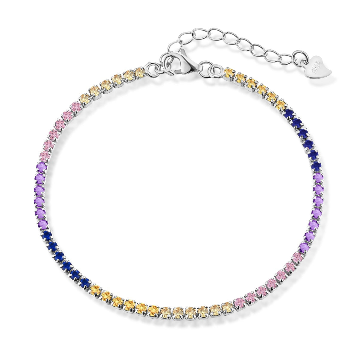 [Nova Jewelry]Radiant Shinning Princess Cut Tennis Bracelet