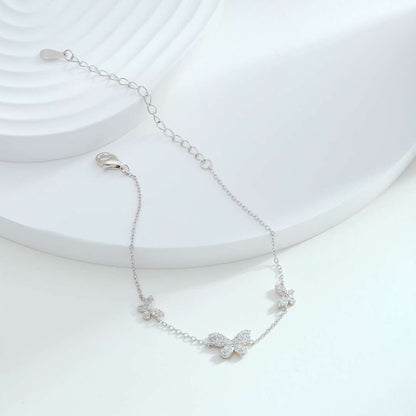 [Nova Jewelry]Delicate Butterfly Pendant Bracelet