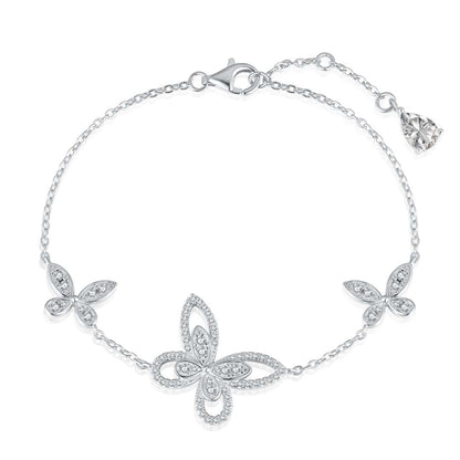 [Nova Jewelry]Delicate Butterfly Pendant Bracelet