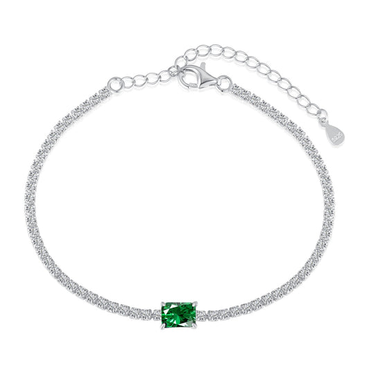 [Nova Jewelry]1.0 Carat Unique Emerald Cut Banquet Bracelet