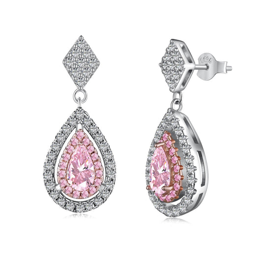 [Nova Jewelry]Ornate Delicate Water Drop Shape Banquet Earrings