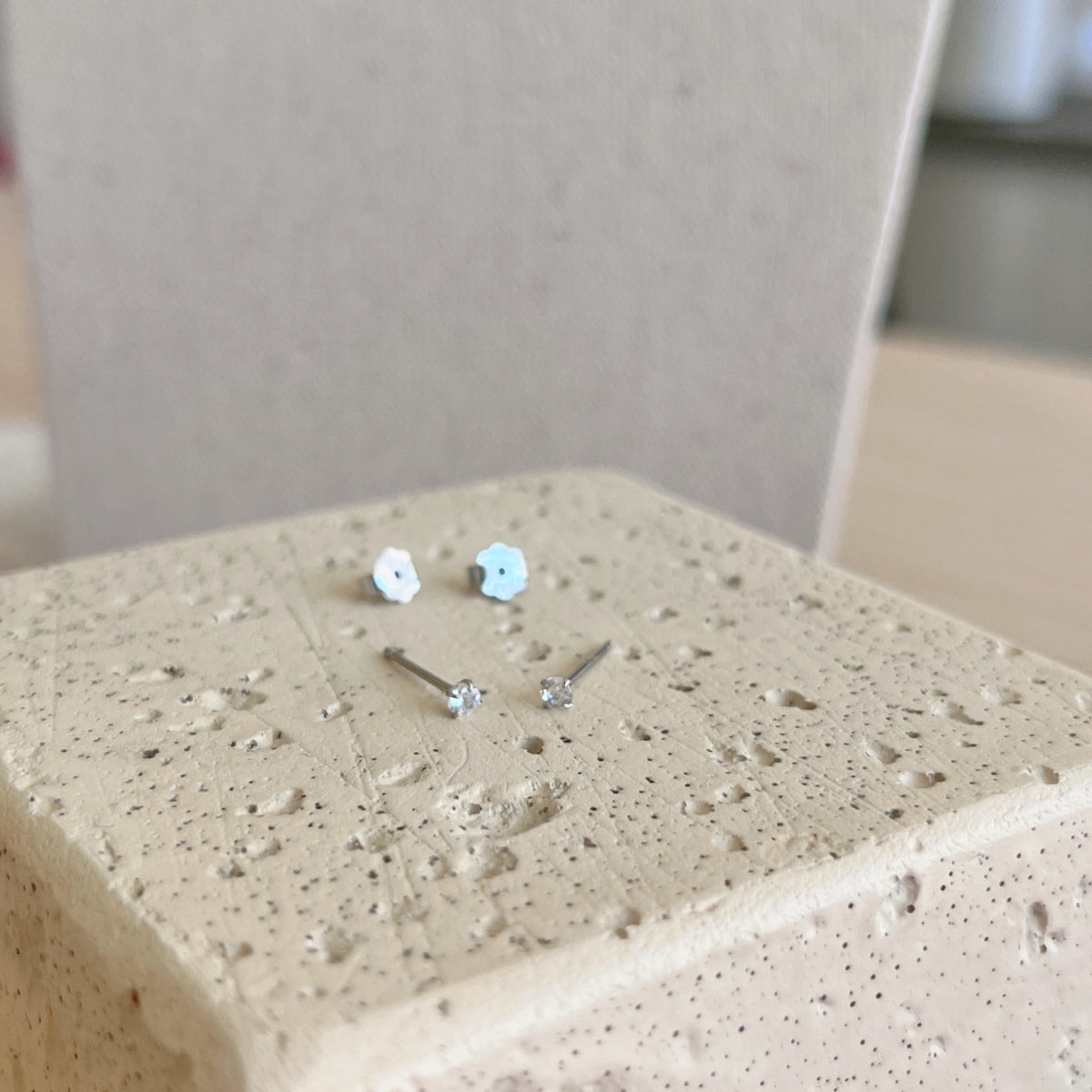 [Nova Jewelry]Delicate Solitaire Earrings