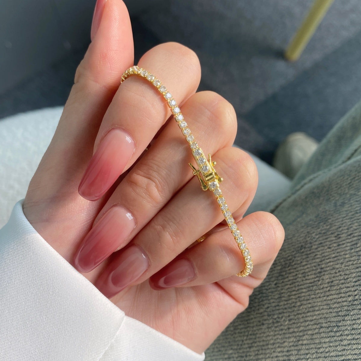 [Nova Jewelry]Radiant Colorful Round Cut Party Bracelet