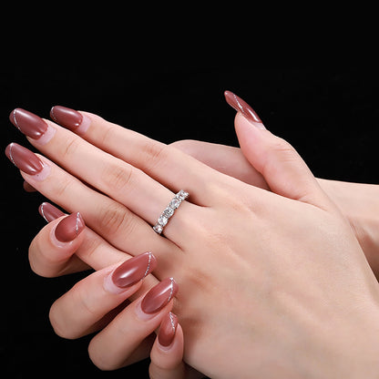 [Nova Jewelry]Eternity Round Cut Tennis Ring