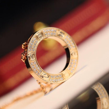 [BLUE TEARS]LOVE NECKLACE ADJUSTABLE ROSE GOLD