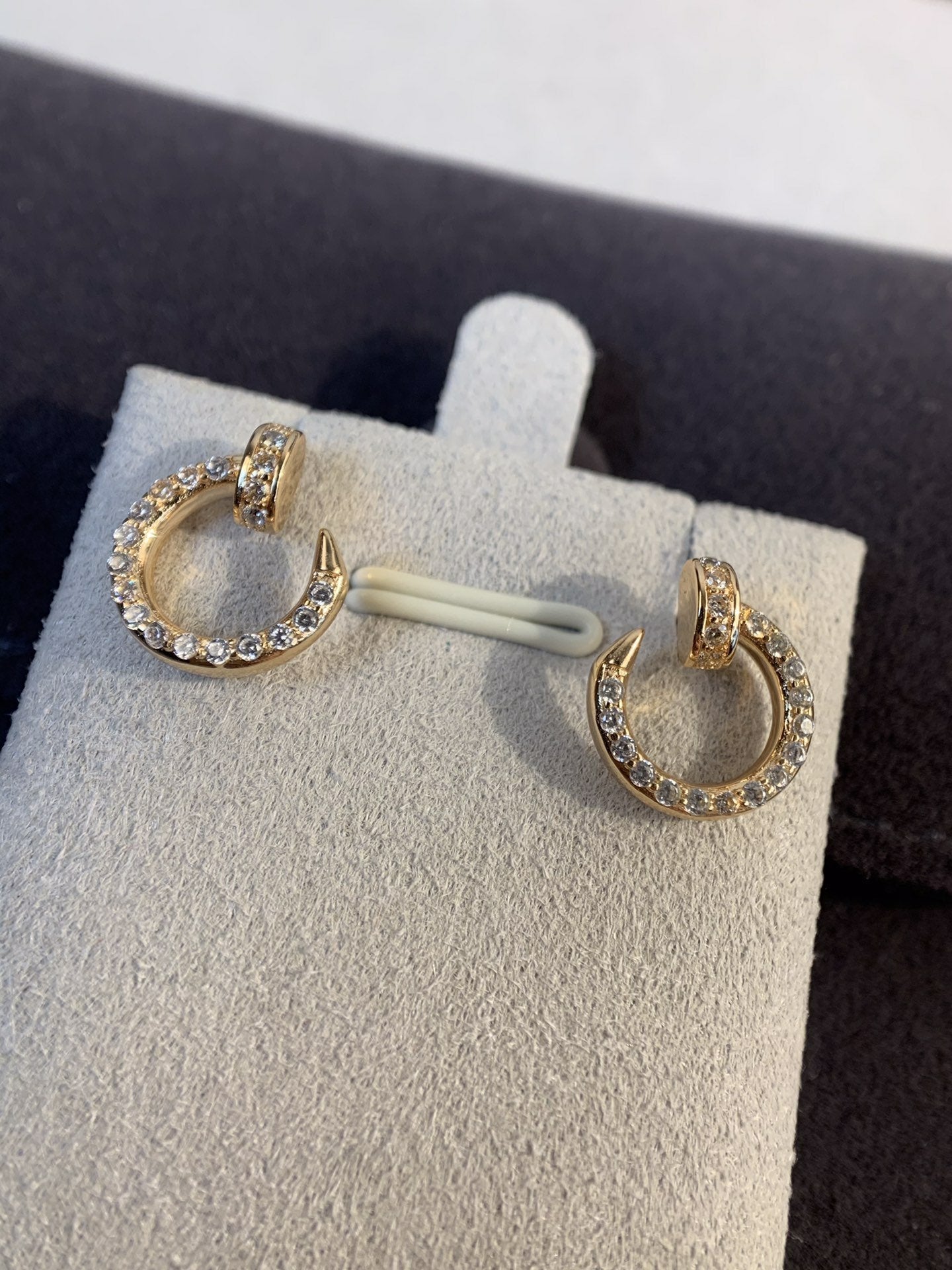[BLUE TEARS]JUSTE EARRINGS GOLD DIAMONDS