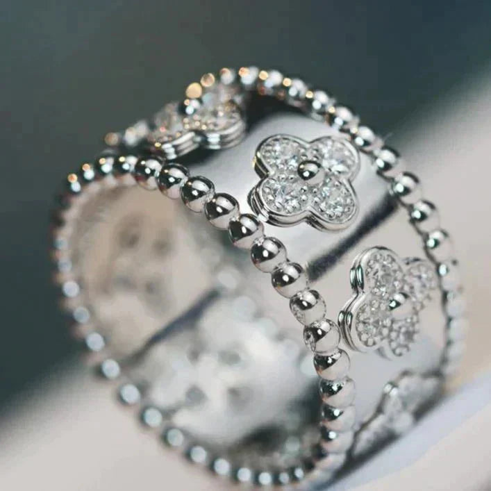 [BLUE TEARS]CLOVER KALEIDOSCOPE RING 10MM