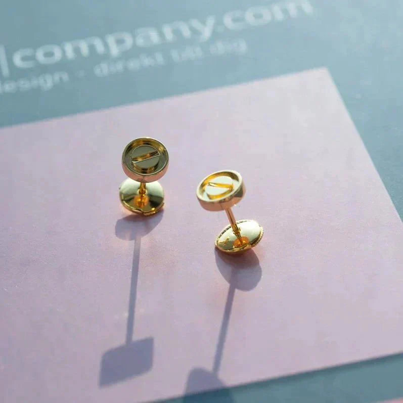 [BLUE TEARS]LOVE EARRINGS GOLD 10MM