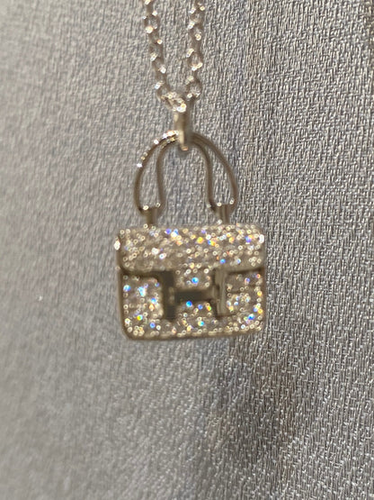 [BLUE TEARS]CONSTANCE PEDANT DIAMOND NECKLACE