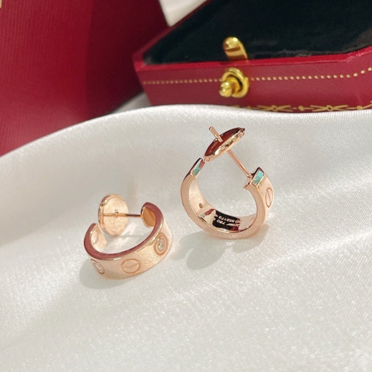 [BLUE TEARS]LOVE EARRINGS 5.7MM 2 DIAMONDS