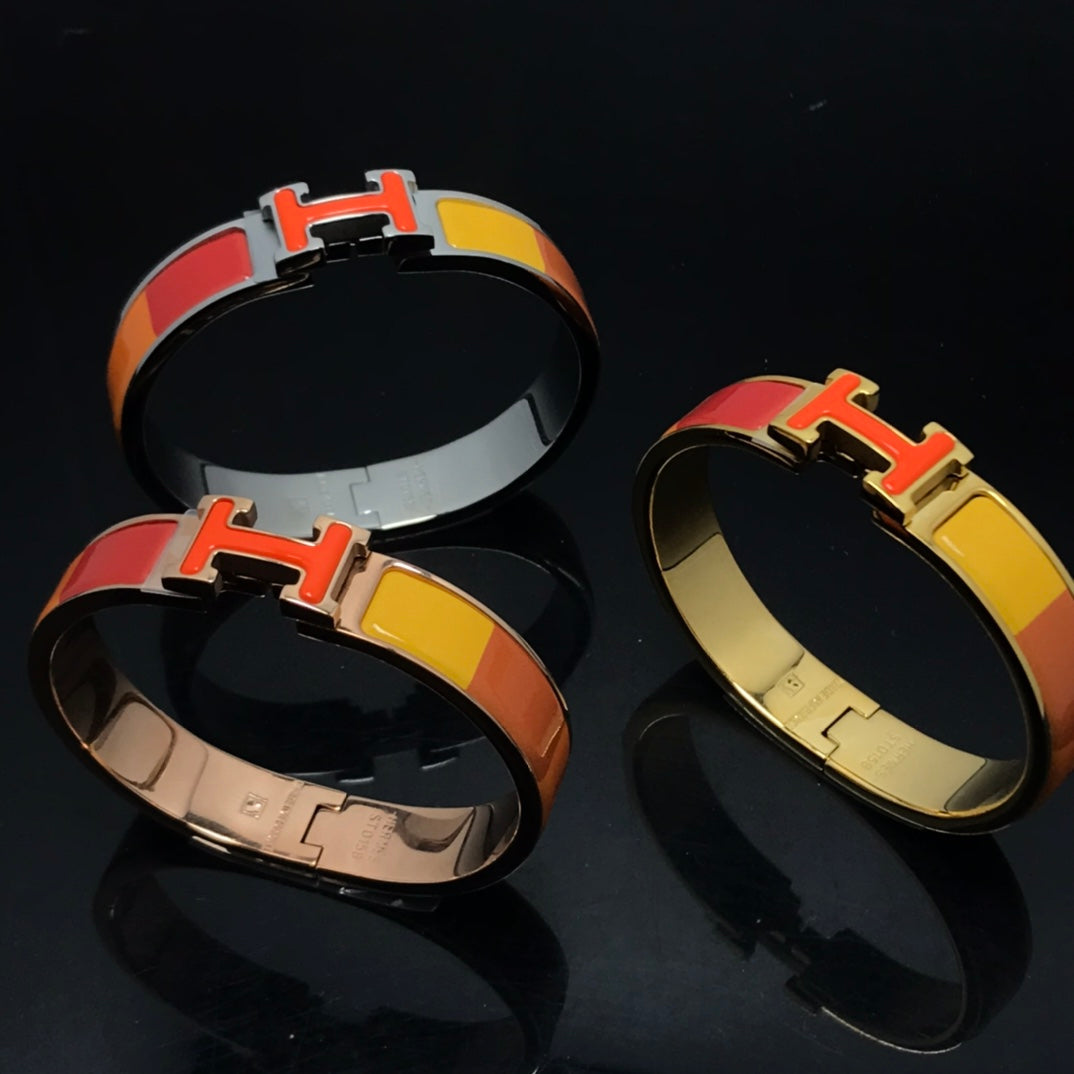 [BLUE TEARS]H BRACELET ORANGE RAINBOW CERAMIC