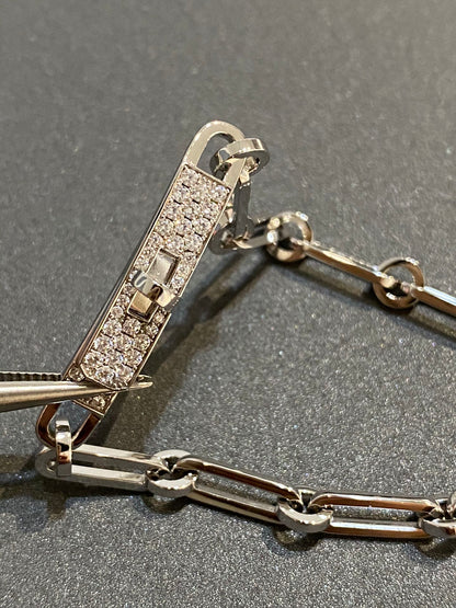 [BLUE TEARS]CHAINE BRACELET SMALL MODEL DIAMOND