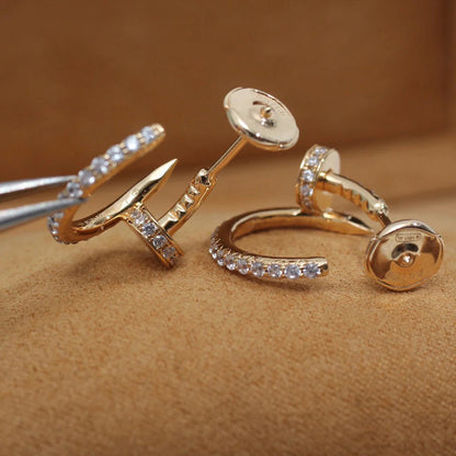 [Blue Tears Jewelry]JUSTE FULL DIAMOND SMALL EARRINGS
