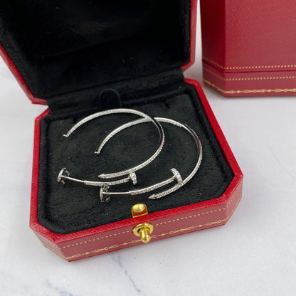 [BLUE TEARS]JUSTE EARRINGS FULL DIAMONDS 1.8MM