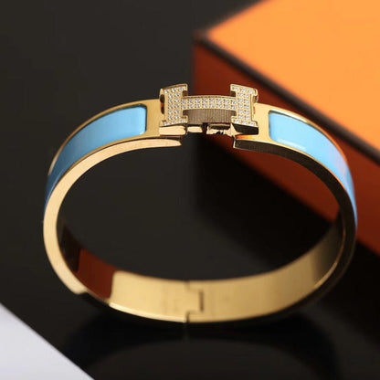 [BLUE TEARS]H CLOUD BLUE BRACELET GOLD DIAMOND