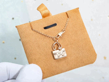 [BLUE TEARS]AMULETTE PEDANT ROSE GOLD NECKLACE