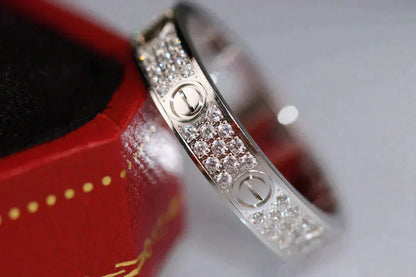 [BLUE TEARS]LOVE RING 3.6MM DIAMOND PAVED