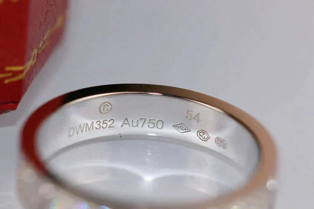 [BLUE TEARS]LOVE RING 3.6MM DIAMOND PAVED