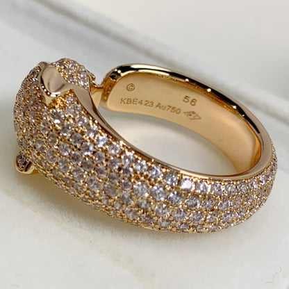 [BLUE TEARS]PANTHERE PINK GOLD DIAMOND RING