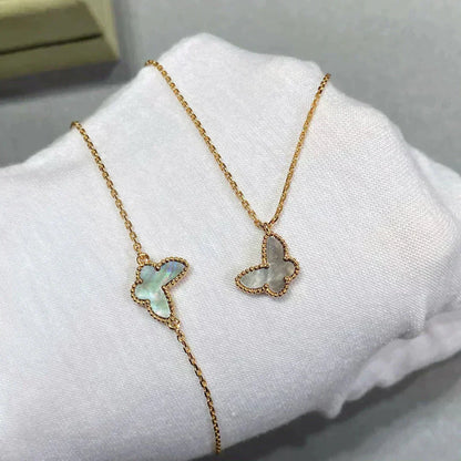 [BLUE TEARS]BUTTERFLY DARK MOP BUTTERFLY BRACELET