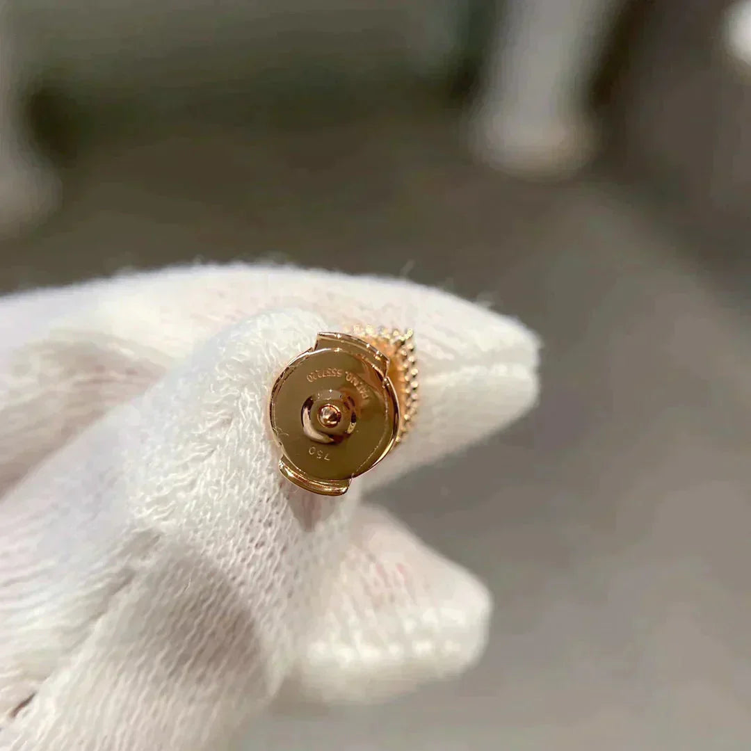 [BLUE TEARS]HEART CARNELIAN STUD EARRINGS