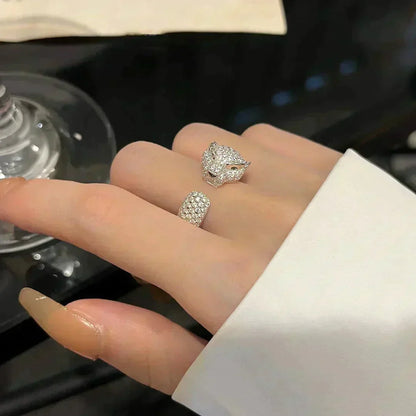 [BLUE TEARS]PANTHERE 5.5MM ALL DIAMOND RING