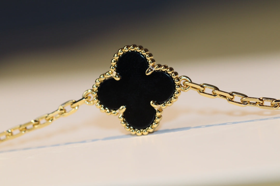 [BLUE TEARS]CLOVER 20 MOTIFS ONYX ROSE GOLD