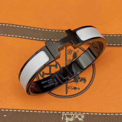 [BLUE TEARS]H BRACELET 12MM BLACK WHITE CERAMIC