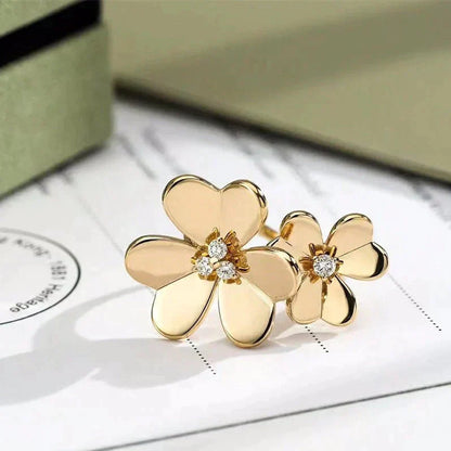 [BLUE TEARS]CLOVER COMOS GOLD DIAMOND RING