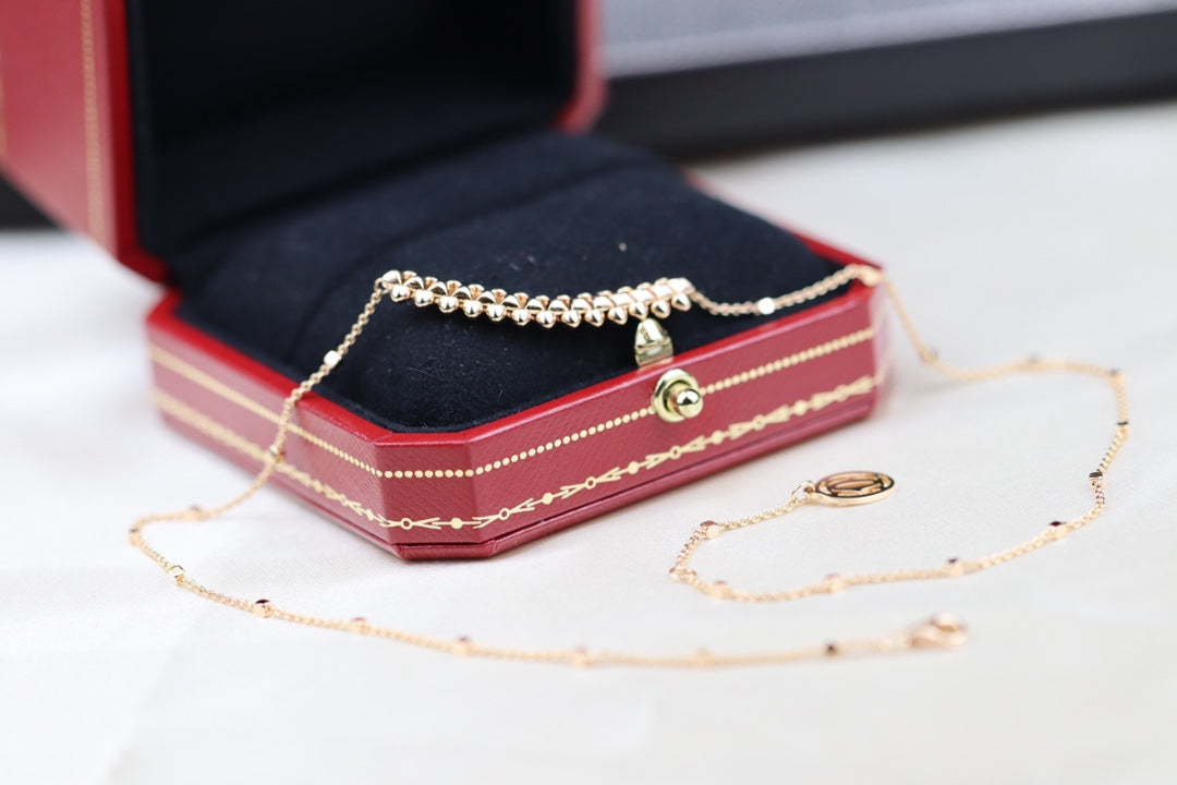 [BLUE TEARS]CLASH PINK GOLD NECKLACE