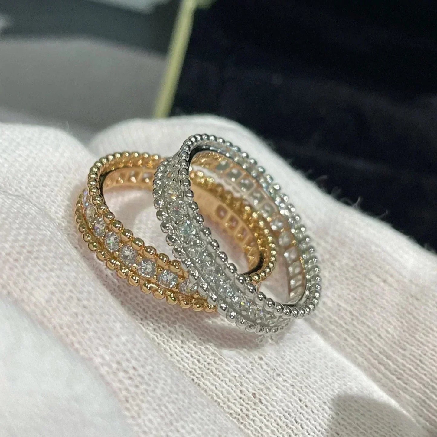 [BLUE TEARS]PERLEE DIAMOND ROSE GOLD RING