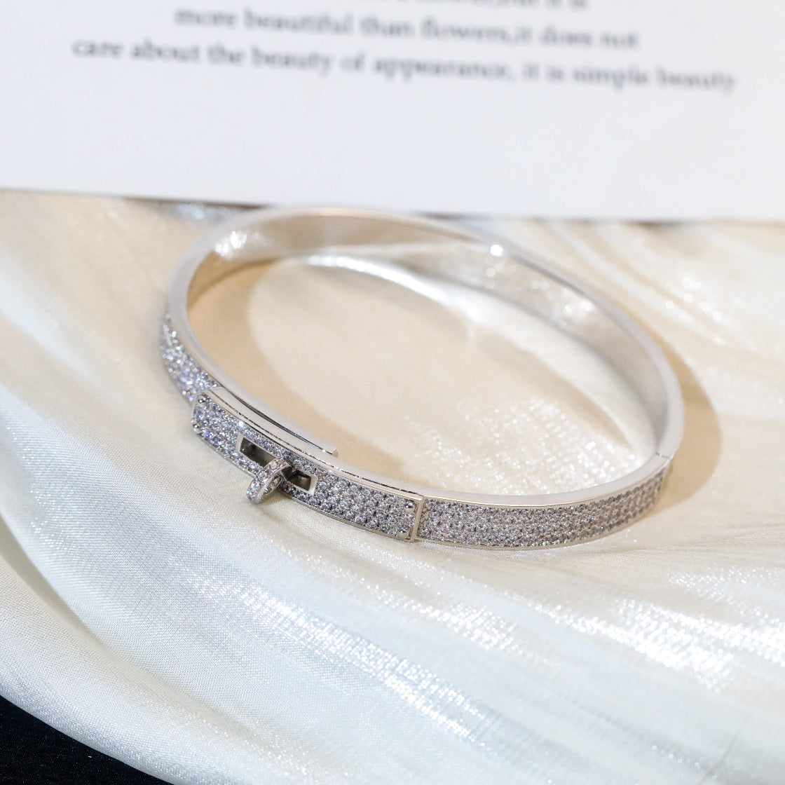[BLUE TEARS]KELLY BRACELET DIAMOND PAVED